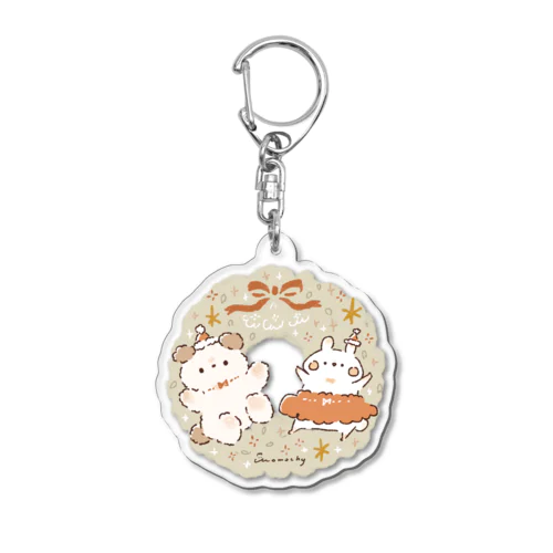 ちゃぷもちのクリスマス Acrylic Key Chain