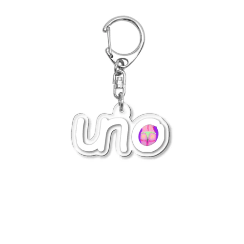 UNOロゴ×ドットビキニヒップ Acrylic Key Chain