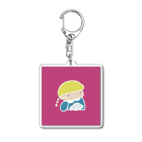 おんなのコとワンコ Acrylic Key Chain