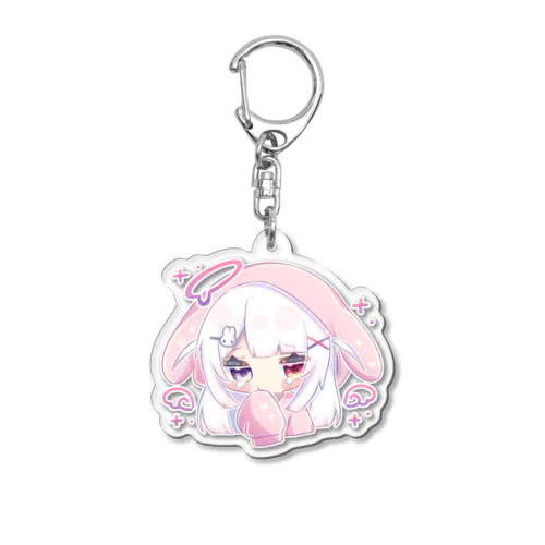 うさ耳パーカーちゃん(めそめそ) Acrylic Key Chain