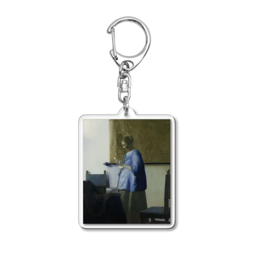 青衣の女 / Woman Reading a Letter Acrylic Key Chain