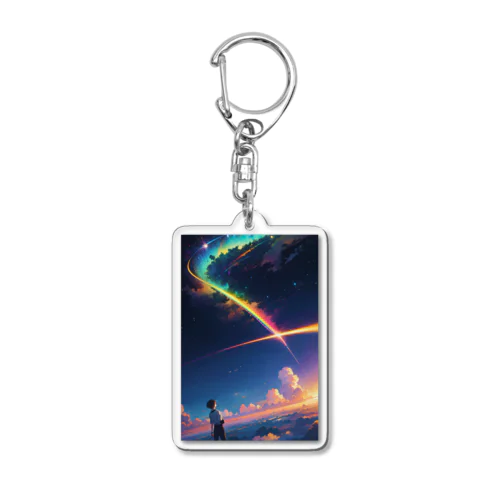 Rainbow Journey　〜刹那にかかる七色の架け橋の旅〜　No.4「虹色の終焉」 Acrylic Key Chain