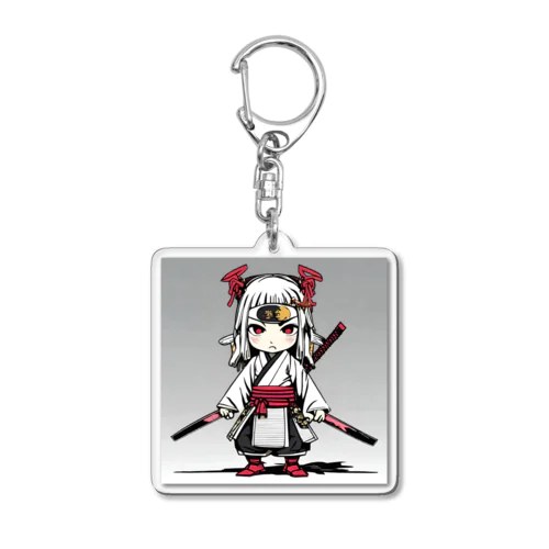 女流Zamurai【侍女-makatachi-】ディフォルメ Acrylic Key Chain