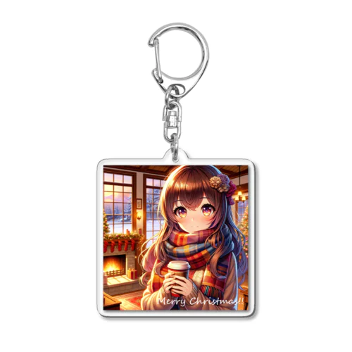 Merry Christmas Acrylic Key Chain