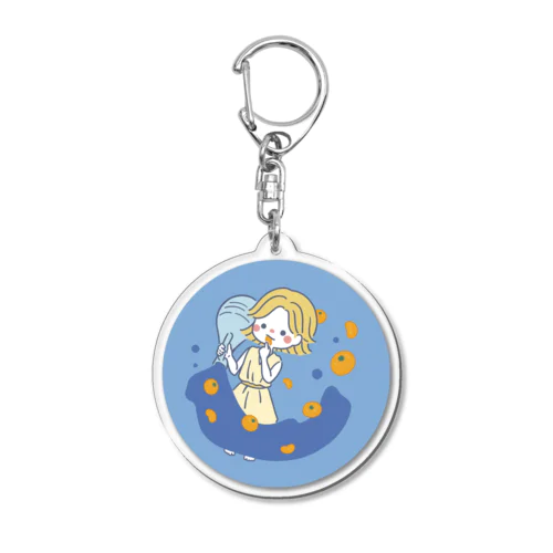 みずがめ座×みかん Acrylic Key Chain