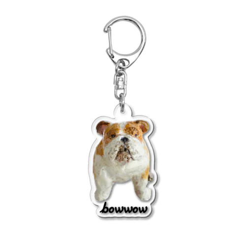 ブルドッグのバウバウくん Acrylic Key Chain