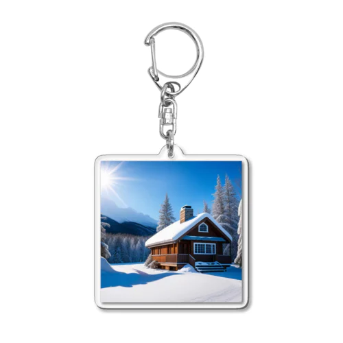 雪の家 Acrylic Key Chain