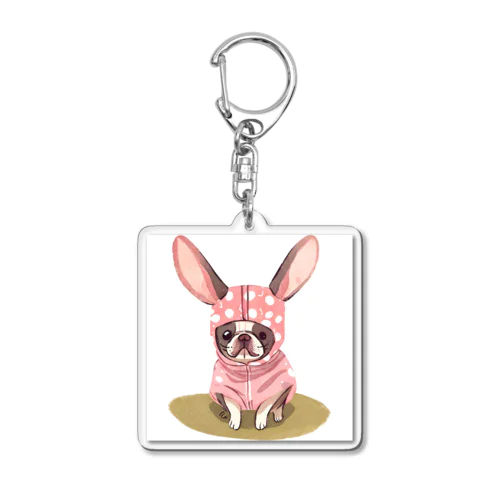 ウサみみフレンチ Acrylic Key Chain