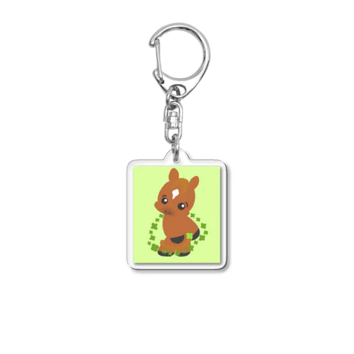 しあわせの茶太郎くん（こううんのみどり） Acrylic Key Chain