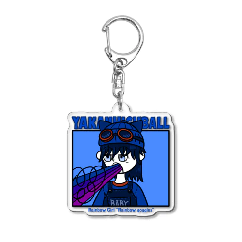 レインボーゴーグルちゃん Acrylic Key Chain