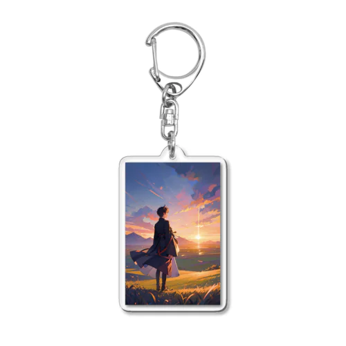 Twilight Countryside Journey  〜黄昏に包まれる故郷の旅〜　No.1「An ordinary day」 Acrylic Key Chain