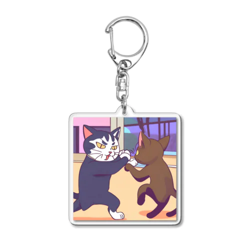 タイマン猫 Acrylic Key Chain