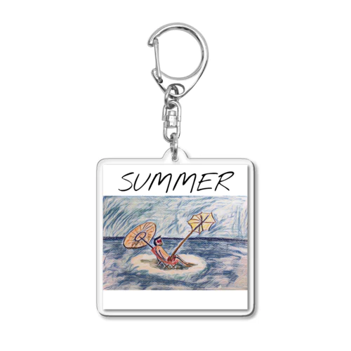 Summer Acrylic Key Chain