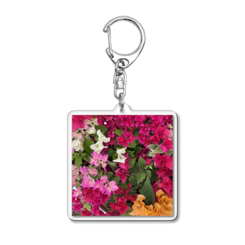 Flower_Bougainvillea Acrylic Key Chain