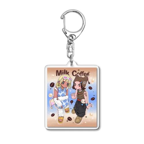 ミルクとコーヒー Acrylic Key Chain