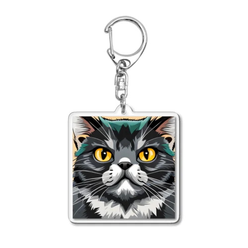 イケてる猫 Acrylic Key Chain