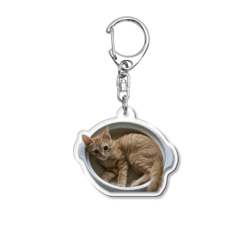 ねこ鍋 Acrylic Key Chain