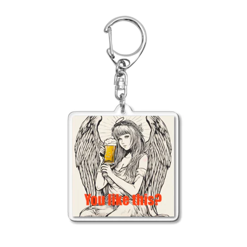 Angel beer Acrylic Key Chain