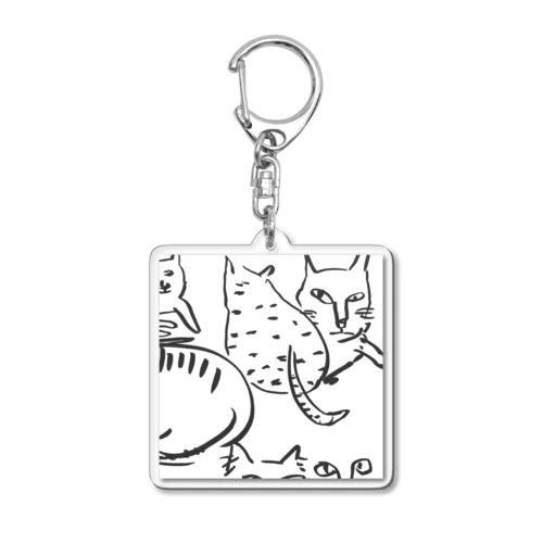 墨ねこ Acrylic Key Chain