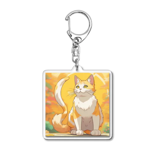 希望の猫 Acrylic Key Chain