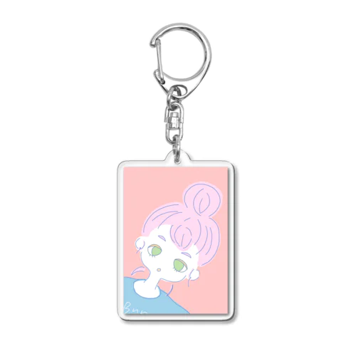 おだんご女の子 Acrylic Key Chain