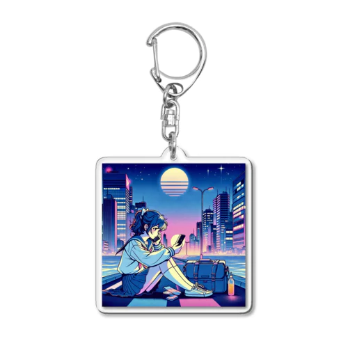 シティポップA Acrylic Key Chain