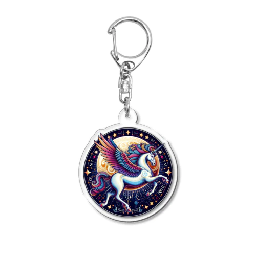 天馬と月「Pegasus and the moon」 Acrylic Key Chain