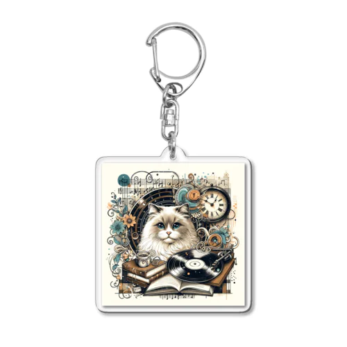 ノスタルジック キャット Acrylic Key Chain