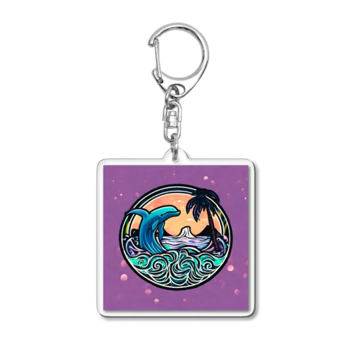 ALOHAハワイアングッズ Acrylic Key Chain