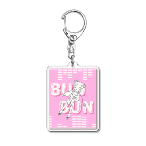 BUN BUN GIRL Acrylic Key Chain