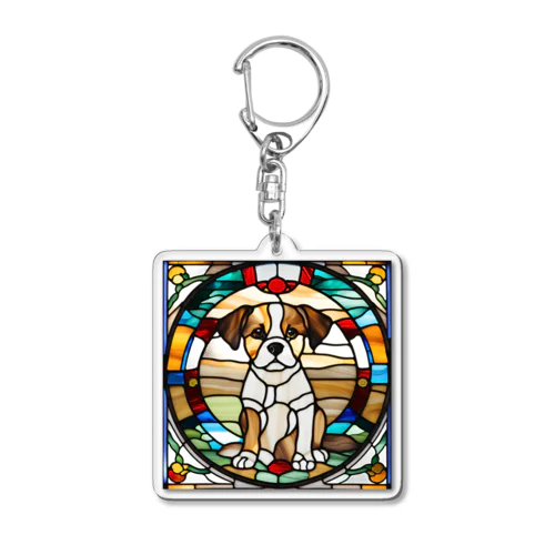 かわいい犬のイラストグッズ Acrylic Key Chain