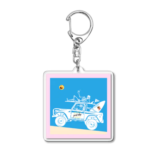 BEACH４ Acrylic Key Chain