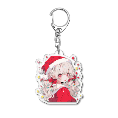 パステルワールドのサンタさんガール Acrylic Key Chain