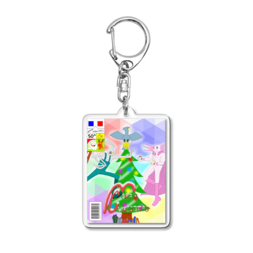 SUPER LU-PER TO Wakuwaku CHRISTMAS  Acrylic Key Chain