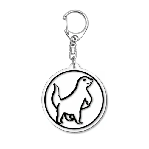 ロゴマーク風カワウソくん Acrylic Key Chain