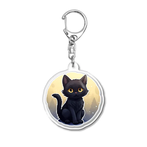黒猫ちも３ Acrylic Key Chain