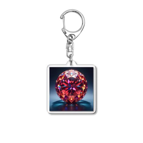 赤い水晶 Acrylic Key Chain