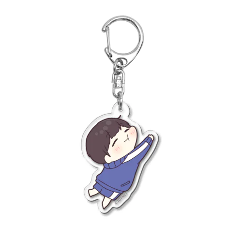 抱きつきジャージくん Acrylic Key Chain