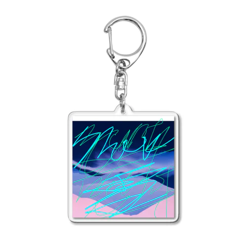 snow angel Acrylic Key Chain