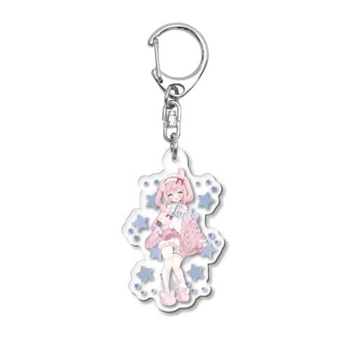 兎咲ふわ デビュー記念グッズ Acrylic Key Chain