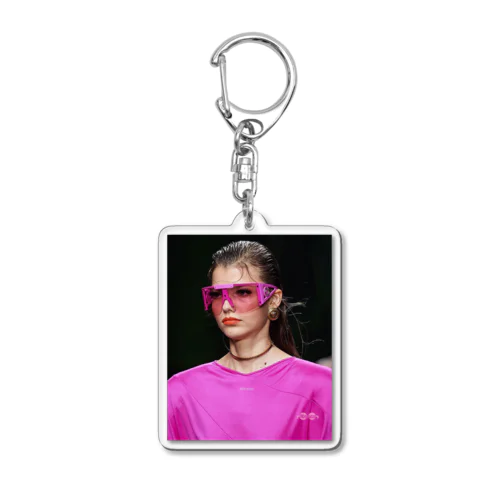 Rimless Fashion Medusa Sunglasses Newest 2022 Italian Oversized Sunglasses Ray Ban Acrylic Key Chain