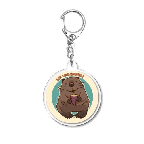 WE LOVE BEAVER! Acrylic Key Chain