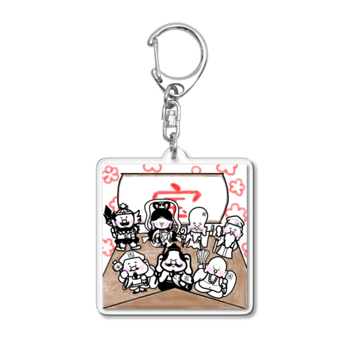 七福神。 Acrylic Key Chain