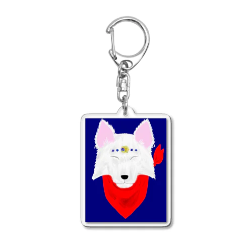 月花　キーホルダー　顔だけ Acrylic Key Chain