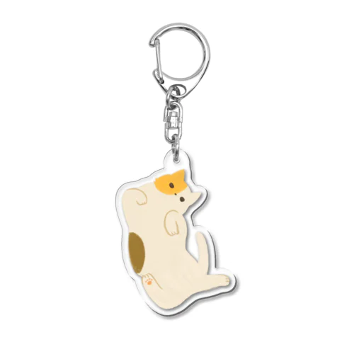 みけねこおなかみせ Acrylic Key Chain