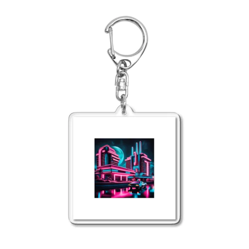 夜のドライブ Acrylic Key Chain