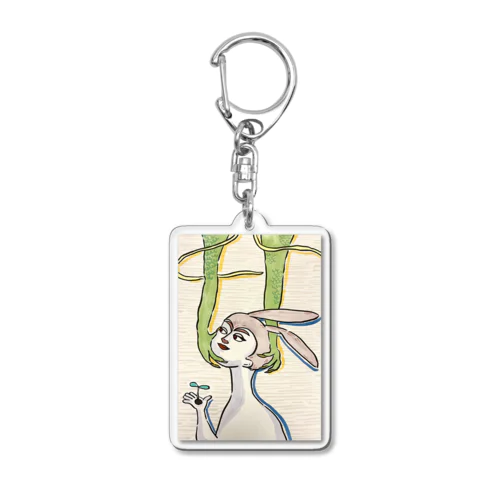 2023うさぎ飛ぶ Acrylic Key Chain