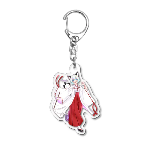 巫女服天兎 Acrylic Key Chain