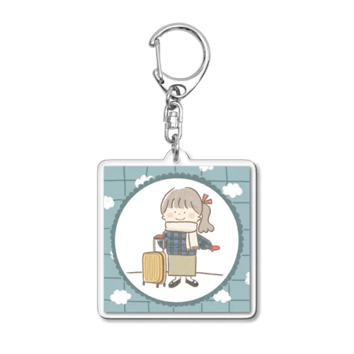 冬の旅行 Acrylic Key Chain