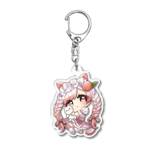 ももねこちゃん Acrylic Key Chain